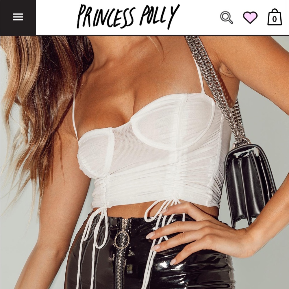 princess polly white corset top